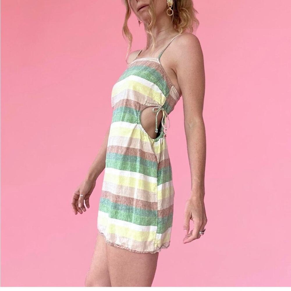 Aerie Striped Sleeveless Mini Dress